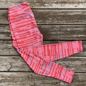 EUC - Knitters Leggings - Pink Stockinette Print Soft LuLaRoe Knitting Knit OS